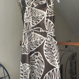 Anthropologie leafy green dress